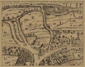 Leicester Fields, Kraliçe Elizabeth döneminde Londra