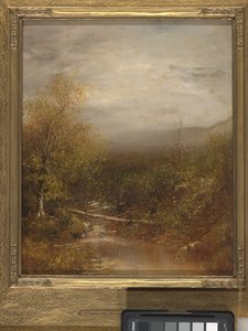 Adirondacks'ta Havuz (tuval üzerine yağlıboya) by Ralph Albert Blakelock