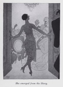 Anita Loos (lito) tarafından "Ama Beyler Esmerlerle Evlenir" için illüstrasyon by Ralph Barton