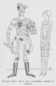Anita Loos (lito) tarafından "Ama Beyler Esmerlerle Evlenir" için illüstrasyon by Ralph Barton