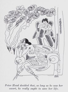 Anita Loos (lito) tarafından "Ama Beyler Esmerlerle Evlenir" için illüstrasyon by Ralph Barton