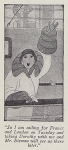 Anita Loos (litho) tarafından Beyler Sarışınları Tercih Eder için İllüstrasyon by Ralph Barton