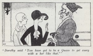 Anita Loos (litho) tarafından Beyler Sarışınları Tercih Eder için İllüstrasyon by Ralph Barton