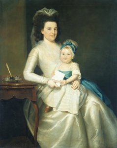 Leydi Williams ve Çocuk, 1783. by Ralph Earl