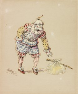 Billy Purvis Stealing the Bundle, 1876 (pencil und wc on paper) by Ralph Hedley