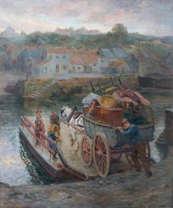 Hylton Feribotunu Geçmek, 1912 by Ralph Hedley