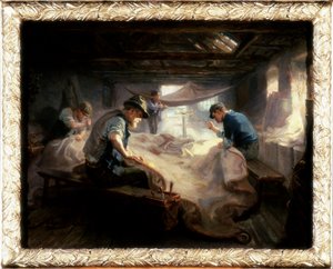 Yelkenli Çatı Katı, 1908 by Ralph Hedley