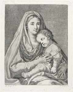 Madonna ve Çocuk (Francisco Bayeu y Subias'tan sonra) by Ramon Bayeu y Subias