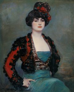 Julia - Casas, Ramon (1866-1932) - c. 1915 - Tuval üzerine yağlı boya - 85x67 - Carmen Thyssen Müzesi, Malaga