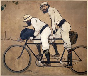 Ramon Casa ve Pere Romeu ikili. Ramon Casas (1866-1932), Tuval Üzeri Yağlıboya Tablo