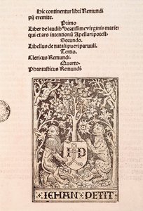 Ramon Llull (1235-1315) tarafından yazılan "De Laudibus Beatissimae Virginis Mariae" kodeksinin sayfası, yazıcı Jehan Petit