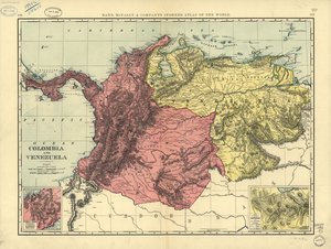 Kolombiya ve Venezuela. LOC 2003627059 by Rand McNally and Company