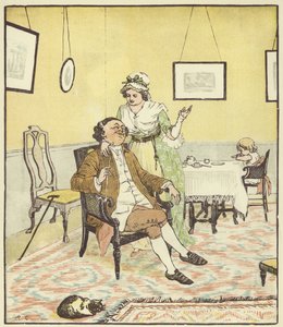 John Gilpin (renkli taş) by Randolph Caldecott