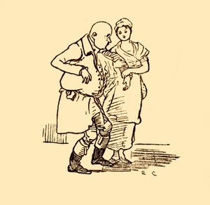 John Gilpin bir kez daha şapkasız ve peruksuz geliyor, 1878, c1918. by Randolph Caldecott