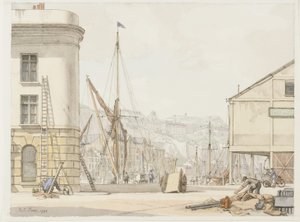 Hotel de Paris, Dover (kağıt üzerine mürekkep ve sulu boya)