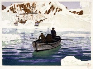 Charcot ve Why Pas au Pôle ekibi - çizim, Dugardier, "Les belles cruisières francaises", Paul Chack, Librairie de la Revue Française, Paris