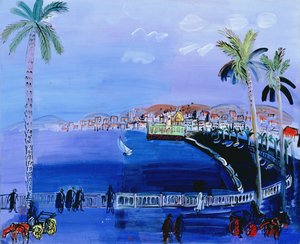 Baie des Anges, Nice, c.1926 (tuval üzerine yağlıboya)