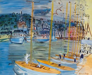 Deauville havzası by Raoul Dufy