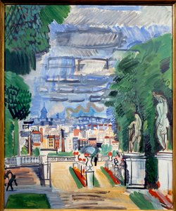Le parc de Saint Cloud, 20. yüzyıl (tuval üzerine yağlıboya) by Raoul Dufy