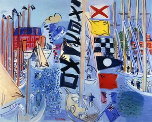 Havza; Le Bassin by Raoul Dufy