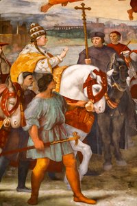 Büyük Aziz Leo ve Atilla arasındaki buluşma. 1511-1514 (fresk) by Raphael