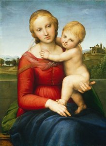 Küçük Cowper Madonna, c.1505 (panelde yağlı boya) by Raphael