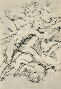 Savaş sahnesi, 16. yüzyılın başları, 1943. by Raffaello Sanzio Raphael