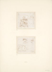 İki Ayrı Manzara Çizimi, 1500-1504 by Raphael