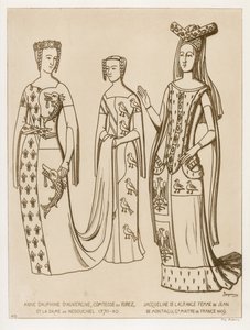 Anne Dauphine, Forez Kontesi ve Nedouchel Hanımı, 1370-80. Jacqueline de Lagrange, Fransa ustası Jean de Montagu