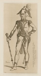 Davul Binbaşı, konsolosluk muhafızlarından bir alaca, 1802-04 by Raphael Jacquemin