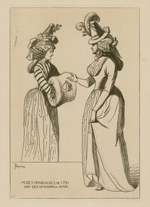 1791 Fransız modası by Raphael Jacquemin
