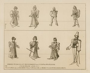 French princes and characters of the Burgundian court  by Raphael Jacquemin