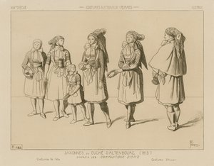 Alman ulusal kostümleri - Saxe-Altenburg Dükalığı (1815)