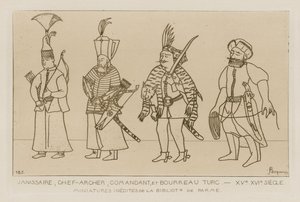 Yeniçeri, Baş Okçu, Komutan ve Türk Cellat by Raphael Jacquemin