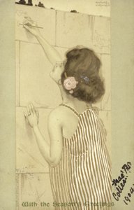 Kız duvara yazma
