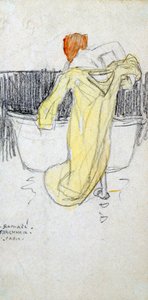 Kızıl Saçlı Kadın ... Banyoda, c1900-1917