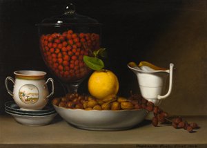 Natürmort - Çilek, Fındık ve c., 1822.