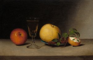 Elma, Şeri ve Çay Kek ile Natürmort, 1822.