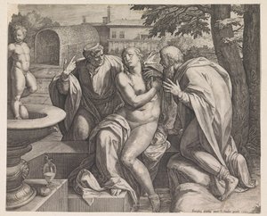Susanna ve Yaşlılar by Raphaël Sadeler (I)