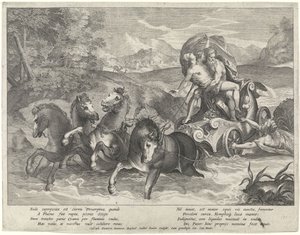 Proserpina'nın soygunu by Raphaël Sadeler (II)