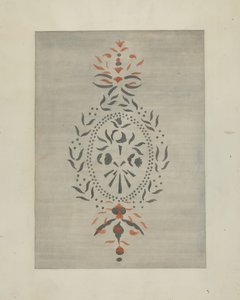 Şablonlu Duvar Detayı, c. 1937. by Ray Holden