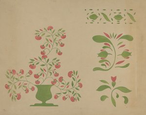Stencil Duvar Dekorasyonu, c. 1936. by Ray Holden
