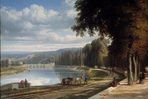 Seine kıyısındaki Parc de Saint Cloud Detail