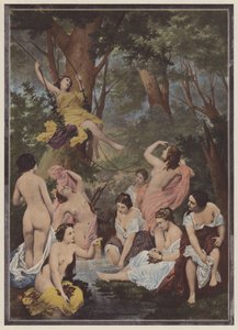 Yıkananlar (renkli taş) by Raymond Quinsac (after) Monvoisin