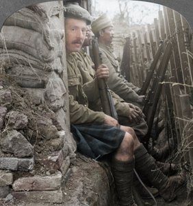 Siperlerdeki Hint askerleri, Birinci Dünya Savaşı, 1914-1918