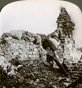 Alman makineli tüfek pozisyonu, Monchy, Arras Muharebesi, I. Dünya Savaşı, 1917-1918 nakavt edildi. by Realistic Travels Publishers