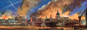 Blitz, II. Dünya Savaşı sırasında Londra Şehri'nde St Paul Katedrali çevresinde çıkan yangınlar