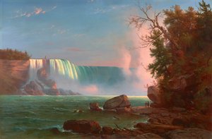 Niagara Şelalesi 1855 (Tuval üzerine yağlıboya) by Regis Francis Gignoux