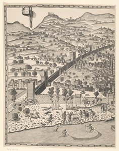 Floransa görünümü (sol kısım) Fiorenza (nesne üzerindeki başlık) by Reichsdruckerei
