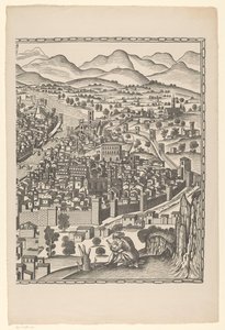 Floransa manzarası (sağ kısım) Fiorenza (nesne üzerindeki başlık) by Reichsdruckerei